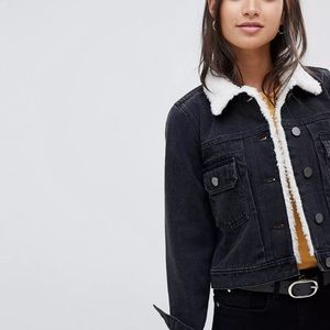 ASOS Denim Shruken Black Jacket